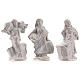 Complete Nativity set in white Deruta terracotta 20 pcs 10 cm s4