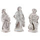 Nativity scene 15 pieces white Deruta terracotta 20 cm s4