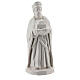 Trzej Królowie, figurki do szopki, Deruta, 30 cm, biała emalia s3