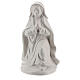 Nativity scene 40 cm white terracotta Deruta 5 pcs s3