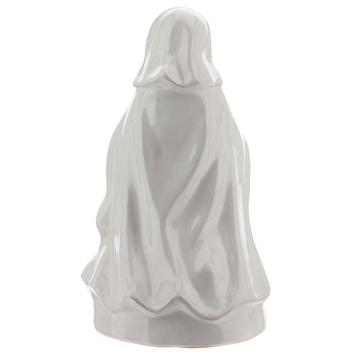 Figurki do szopki bożnonarodzeniowej, 40 cm, biała terakota, Deruta, 5 elementów 10