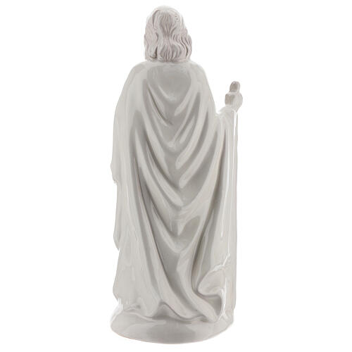 Holy Family set 40 cm white Deruta terracotta 5 pcs 9