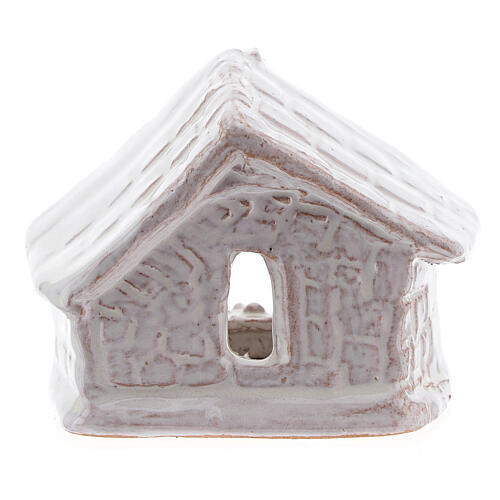 Mini szopka bożonarodzeniowa z białej terakoty, 6 cm, Deruta 4