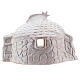 Nativity hut in white Deruta terracotta 15 cm s4