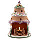 Kerzenhalter kleiner Baum Heilige Familie aus Terrakotta, 15 cm s1