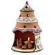 Liliac tree with statues in Deruta terracotta with light 15 cm s2