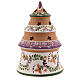 Liliac tree with statues in Deruta terracotta with light 15 cm s4
