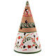 Christmas cone tree nativity terracotta Deruta 20 cm red s4