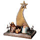 Nativity scene 8 cm star comet terracotta Deruta 25x20x15 cm s3