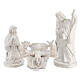 White Holy Family in ceramic 5 pcs 50 cm Deruta s1