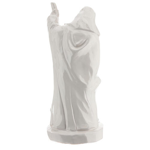 Presépio de Natal terracota esmaltada branca Deruta 5 figuras altura média 50 cm 10