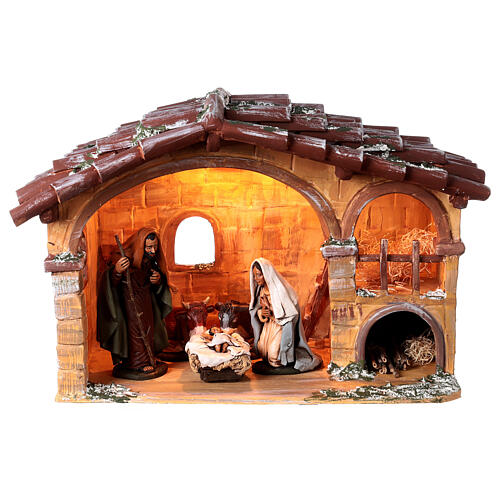 Ceramic Nativity Scene from Deruta 18 cm 30x45x25 cm 1