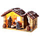 Nativity stable 20 cm Holy Family in Deruta ceramic 30x55x30 cm s3