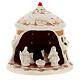Capanna Pino piccolo terracotta Deruta Crema h.12cm s1