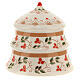Capanna Pino piccolo terracotta Deruta Crema h.12cm s4