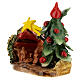 Cabane petite Nativité comète et sapin de Noël terre cuite Deruta colorée 15x15x10 cm s2