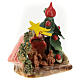 Cabane petite Nativité comète et sapin de Noël terre cuite Deruta colorée 15x15x10 cm s3