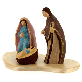 Modern stylised Nativity, Deruta terracotta, for 10 cm Nativity Scene