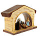 Cabane moderne grande terre cuite Deruta effet bois 20x30x10 cm s3