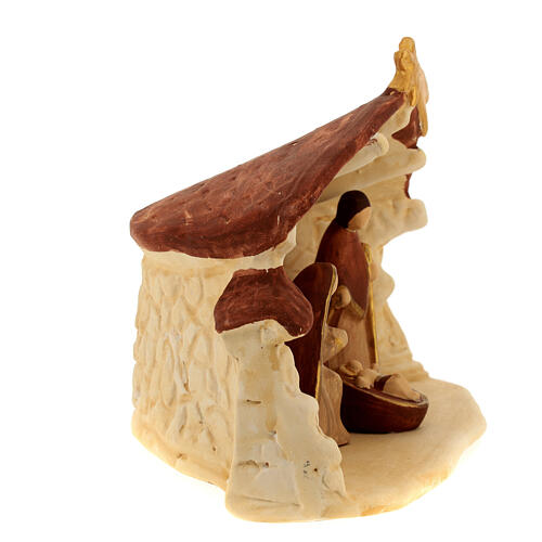 Szopka bożonarodzeniowa z terakoty Deruta w nowoczesnym stylu, 10 cm 4