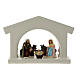 Capanna Natività moderna Terracotta Deruta presepe 10 cm s1