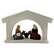 Capanna Natività moderna Terracotta Deruta presepe 10 cm s4