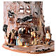 Farmhouse with Nativity Scene, painted 2.4 in figurines, Deruta terracotta s2