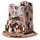 Country house Nativity in terracotta Deruta decorated statuettes 6 cm s1