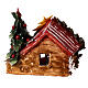 Stable with Nativity and Christmas tree, Deruta terracotta, 8x9x6 in s4