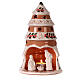 Albero Natività terracotta decorata Deruta 20x15cm s1