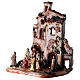 Terracotta Nativity scene village decorated Deruta painted figurines 6 cm s3