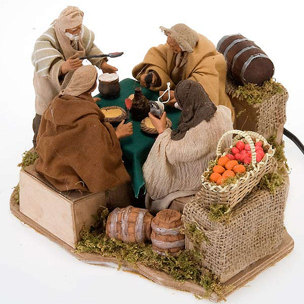 Animated nativity scene set, 4 characters 12 cm | online sales on