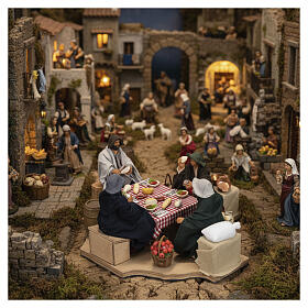 Animated nativity scene set, 4 characters 12 cm