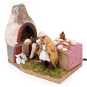 Neapolitanische Krippe: Bäcker 10cm bewegliche Szene Neapolitanische Krippe: Bäcker 10cm bewegliche Szene