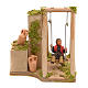 Animated nativity scene, child on swing 12 cm s1