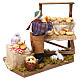 Animated nativity scene, bread seller 12 cm s3