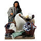 Animated nativity scene, woman sewing 12 cm s1