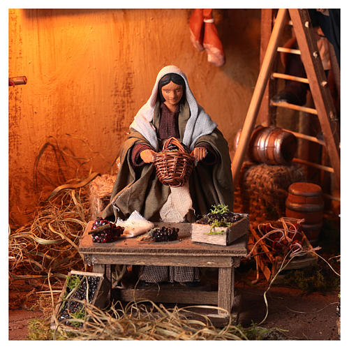 Animated nativity scene, cellar set 12 cm 2