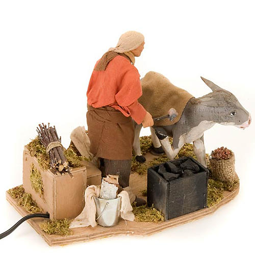 Santon animé maréchal-ferrant crèche 12 cm 4