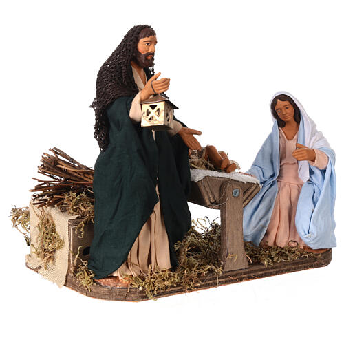 Animated Neapolitan Nativity set, 14 cm 4