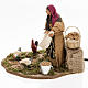 Animated nativity scene, woman feeding geese 14 cm s6
