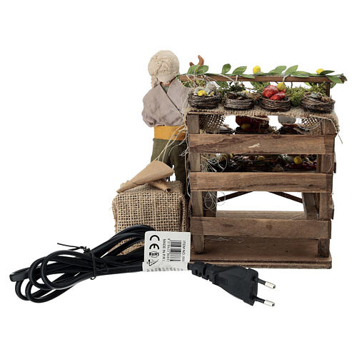 Sprzedawca ryb 14 cm ruchoma scena szopki 7