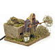 Animated Nativity scene figurine, peasant with hay 10 cm s2