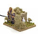 Animated Nativity scene figurine, peasant with hay 10 cm s3