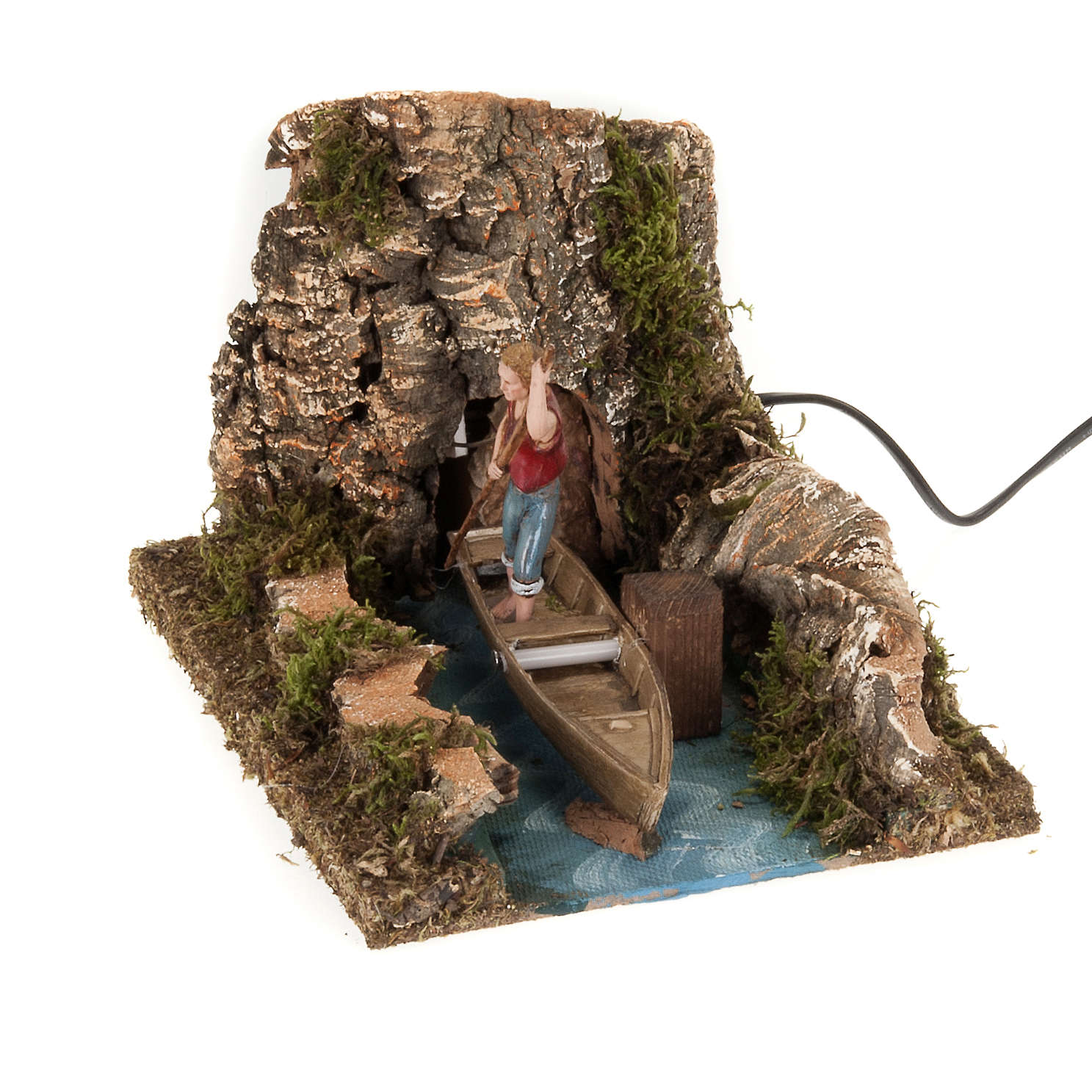 Animated nativity scene, boatman | online sales on HOLYART.com