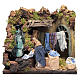 Animated Nativity scene figurine, laundress 12 cm s1