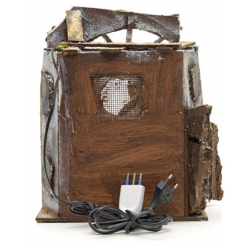 Santon animé, menuisier milieu crèche 14 cm 16