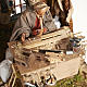 Santon animé, menuisier milieu crèche 14 cm s2