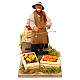 Animated Nativity scene figurine, greengrocer with scales 14 cm s1