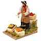 Animated Nativity scene figurine, greengrocer with scales 14 cm s2